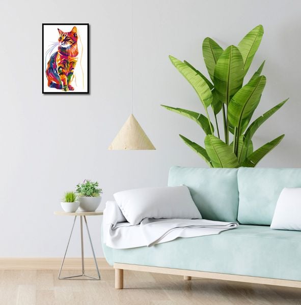 Plakat 30x45cm Nasycony Kot zdjęcie 4