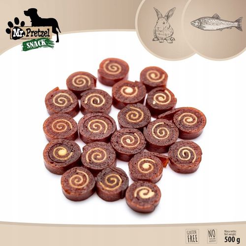 Przysmak, przekąska dla psa Sushi z Królika i Dorsza (95%) Mr.Pretzel 500g na Arena.pl