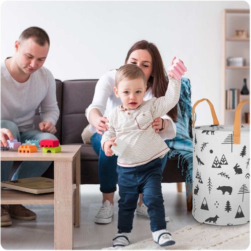 Kosz na zabawki Nukido - biały na Arena.pl