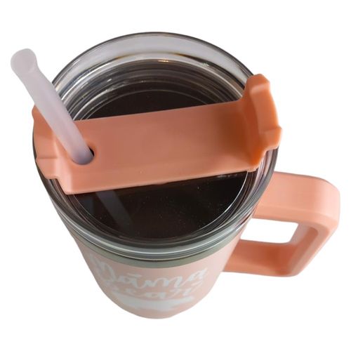 Kubek termiczny duży z uchytem 1200ml Różowy na Arena.pl