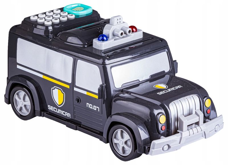 Samochód Policja Skarbonka Na Szyfr, Sejf Na Banknoty zdjęcie 2