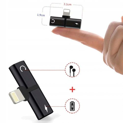 Adapter 2in1 Lightning 8pin splitter przejściówka 2inOn na Arena.pl