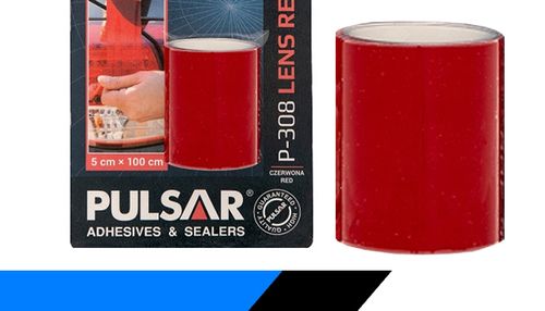 TAŚMA NAPRAWCZA DO LAMP REFLEKTORÓW CZERWONA PULSAR KP308 5x100cm na Arena.pl