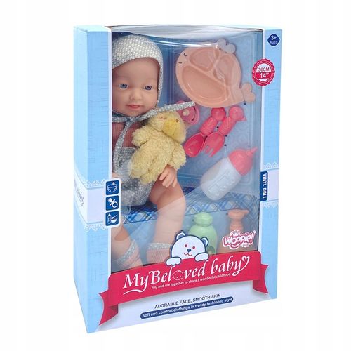 LALKA BOBAS MIŚ ZESTAW DO KARMIENIA PIELĘGNACJI OPIEKUNKA WOOPIE ROYAL na Arena.pl