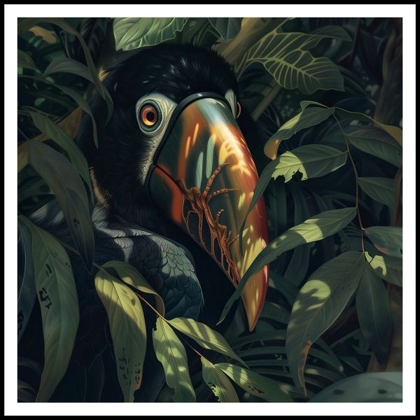 Plakat 90x90cm Skryty Tukan zdjęcie 3