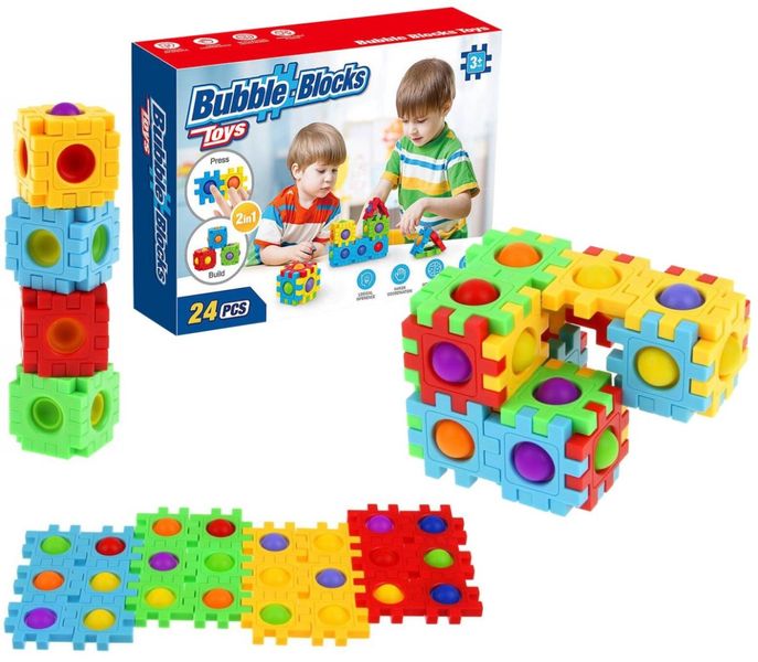 Emaga KLOCKI POP IT 24 ELEMENTY zdjęcie 1