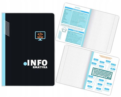 Komplet Zestaw ZESZYTÓW TEMATYCZNYCH kl 7-8 a5/60k + kolorowe ściągi 10 szt na Arena.pl