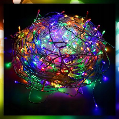 SOPLE LAMPKI CHOINKOWE ŚWIATEŁKA 300 LED 12M GRUBY KABEL FLASH ZEWNĘTRZNE na Arena.pl