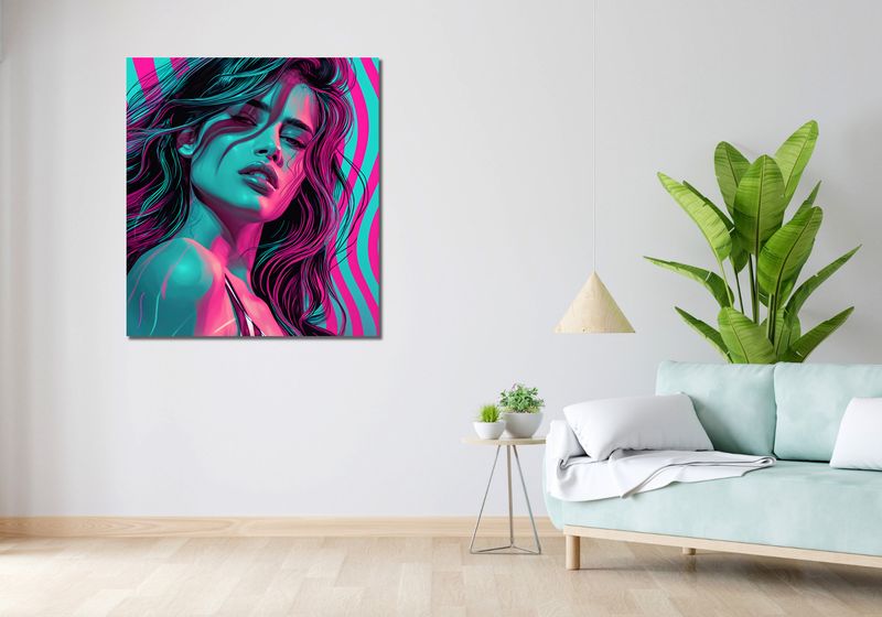 Obraz 90x100cm Neonowy Wzrok zdjęcie 2