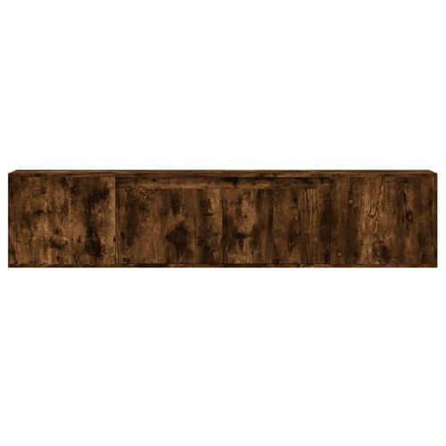 Ścienna szafka pod TV, z LED, przydymiony dąb, 180x31x39,5 cm na Arena.pl