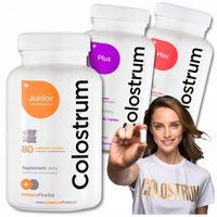 Colostrum Zestaw dla Rodziny 2w1 na ODPORNOŚĆ zdrowie Witamina C plus Cynk