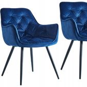 krzesło hf-058 velvet niebieskie