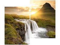 80X70CM ISLANDZKI KRAJOBRAZ DUO OBRAZ