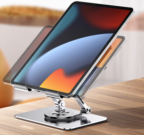 Uchwyt stojak J18 Metal do tabletu Uchwyt na tablety regulowany, składany, akcesoria do obsługi tabletu poniżej 12" na Arena.pl