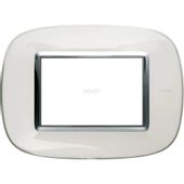 AXOLUTE - Ramka owalna 3 moduły LIQUID WHITE Bticino HB4803DB