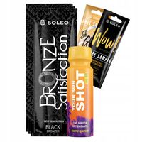 Soleo Black Bronzer 3x15ml Mocny Bronzer Z + Gratisy