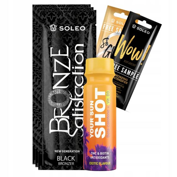 Soleo Black Bronzer 3x15ml Mocny Bronzer Z + Gratisy zdjęcie 1