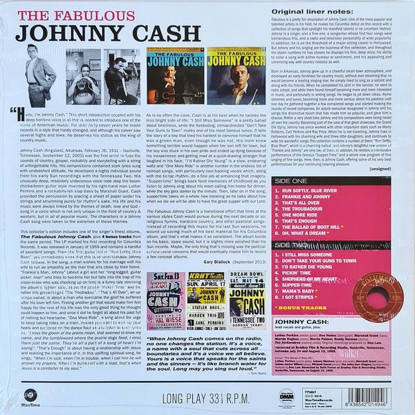 JOHNNY CASH THE FABULOUS LIMITED EDITION CLASSIC na Arena.pl