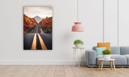 OBRAZ NA PŁÓTNIE 018 Droga w kanionie 30x40cm na Arena.pl
