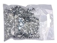 Cekiny gwiazdki srebrne 11 mm (15 g) WYPUKŁE