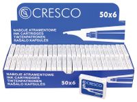 NABOJE ATRAMENTOWE CRESCO 6 SZT NIEBIESKIE