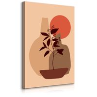 Obraz Do Sypialni Martwa Natura Abstrakcja Styl Boho Kwiaty 40cm x 50cm