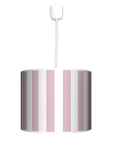 Lampa wisząca duża - Różowe pasy (pion)