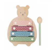 DLA DZIECI DREWNIANE CYMBAŁKI  PIERWSZY  MIŚ