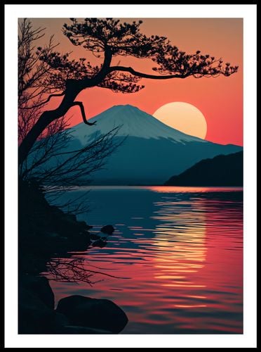 Plakat 50x70cm Góra Wieczorem na Arena.pl