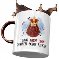 Kubek Bordowy Dla Leona Przyjaciela Kolegi Prezent Z Nadrukiem Ze Zdjęciem