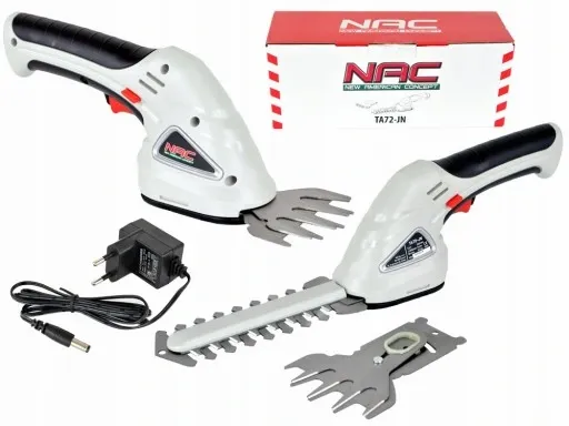 NOŻYCE AKUMULATOROWE DO TRAWY I KRZEWÓW NAC TA72-JN 7,2 V 2 OSTRZA zdjęcie 1