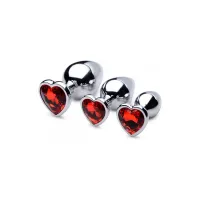 xr brands red heart - zestaw trzech anatomicznych korkow aluminiowych
