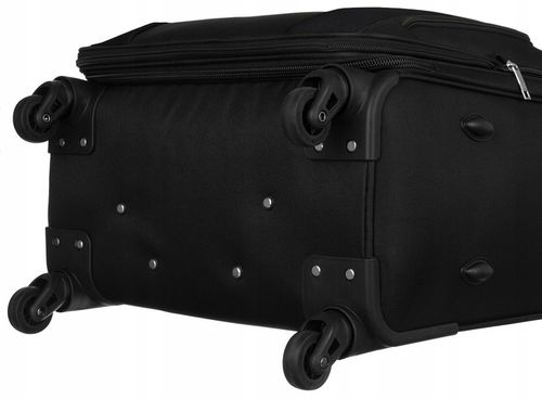 Walizka podróżna na kółkach miękka z kieszeniami średnia pojemna na Arena.pl