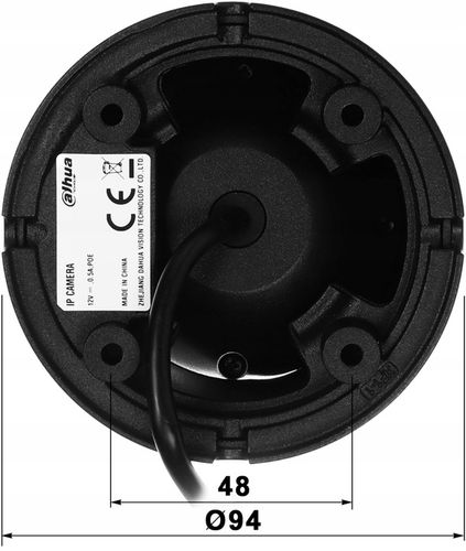 Kamera IP Dahua 6Mpx Zewnętrzna Dual Light PoE IPC-HDW1639T-A-IL-S6 BLACK na Arena.pl