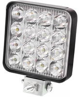 Lampa Robocza LED 48W 16 LED 6500K 10-30V Uchwyt Mocujący Śrubki ZESTAW