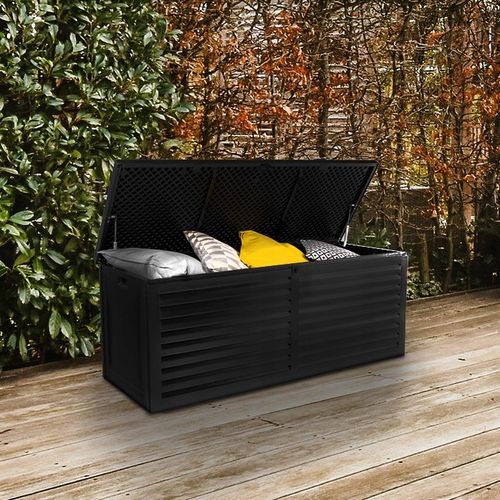Skrzynia ogrodowa - Larus 390 litrów - czarna na Arena.pl