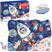puzzle wyprawa w kosmos 30 elementów układanka dla dzieci kosmonauta 300374