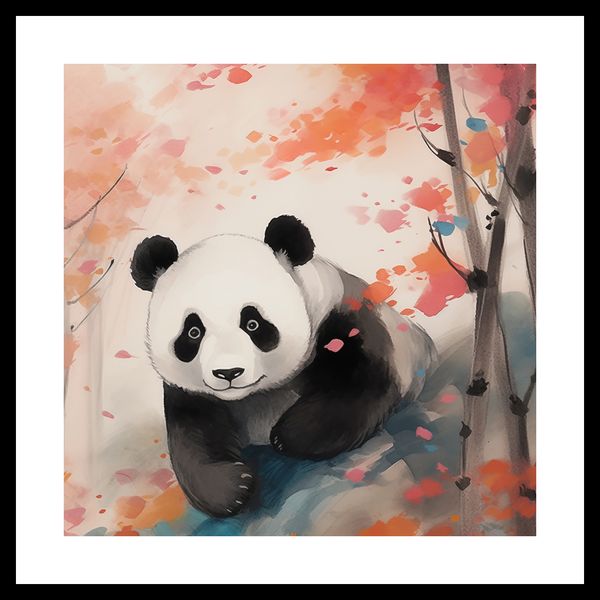 Plakat 30x30cm Panda wśród Klonów zdjęcie 3