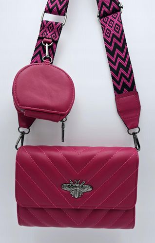 Victoria J. - torebka przeszycia pszczoła pasek BOHO amarant VJ-942 na Arena.pl