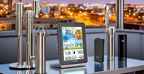 STACJA POGODOWA BALDR BEZPRZEWODOWA BAROMETR TERMOMETR LCD KOLOR na Arena.pl