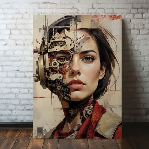 Obraz na płótnie portret maszyna 50x70 cm na Arena.pl