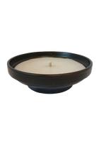 Znicz ceramiczny grafitowy zalewany średnica 18 cm wysoki 6 cm