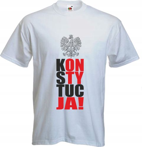 KOSZULKA z nadrukiem KONSTYTUCJA protest twój druk na Arena.pl