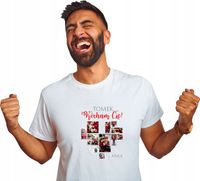 Koszulka z imieniem zdjęciem PREZENT KOCHAM CIĘ