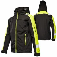 KURTKA ROBOCZA SOFTSHELL Bluza Robocza WODOODPORNA Ciepła OSTRZEGAWCZA BHP