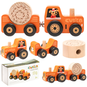 Cubika Traktor Drewniany Z Magnesami Cubika 15351
