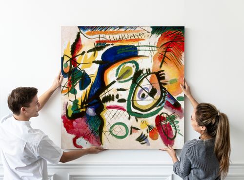 Obraz na płótnie Kandinsky reprodukcje 70x70 cm na Arena.pl