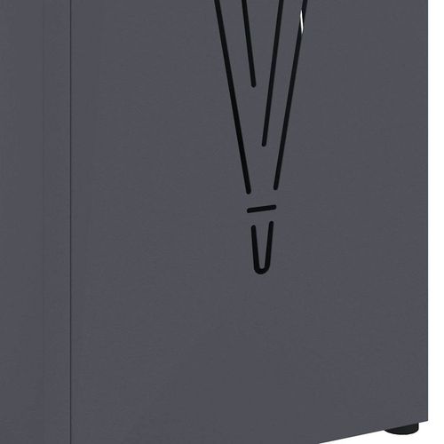 Stojak na parasol Antracyt 15.5 x 15.5 x 49 cm Stal na Arena.pl