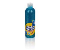 farba szkolna plakatowa astra 250 ml - turkusowa brokatowa