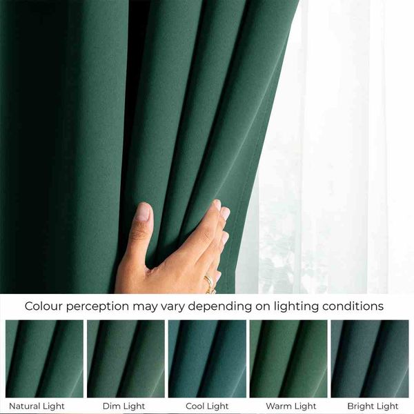 CURT/AH/BLACKOUT/EYELETS/D.GREEN/140X245/1PC zdjęcie 4